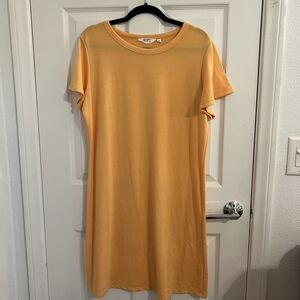 Casual Short Sleeve Yellow Women’s Dress
